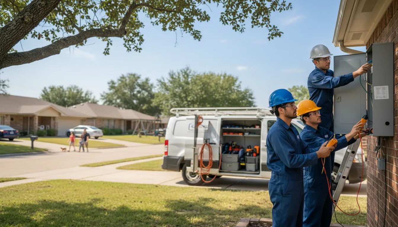 Certified electrician providing emergency electrical services in Delcambre, LA